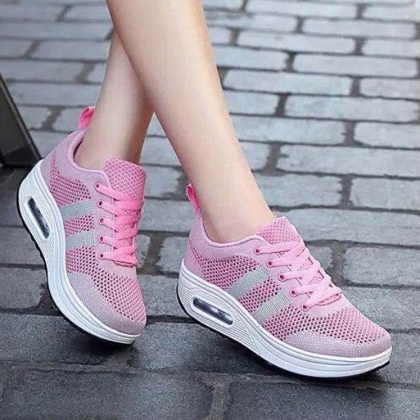 Ergonomic women's comfort shoes, specifically designed with orthopedic air cushions for long walks & daily support.