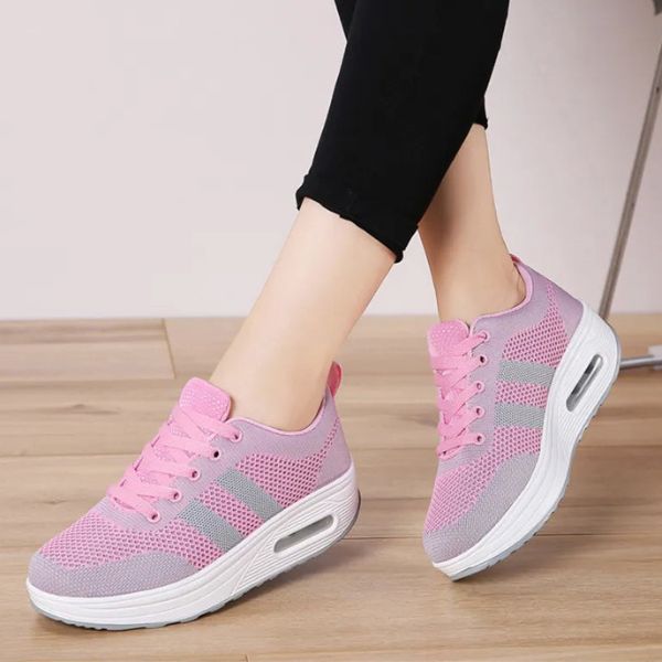 Lightweight women's walking shoes, orthopedic support & innovative air cushion for excellent foot comfort.