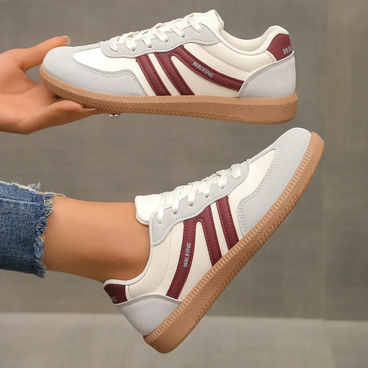 Ladies' comfortable orthopedic walking shoes with arch support. Ideal athletic footwear for everyday casual wear.