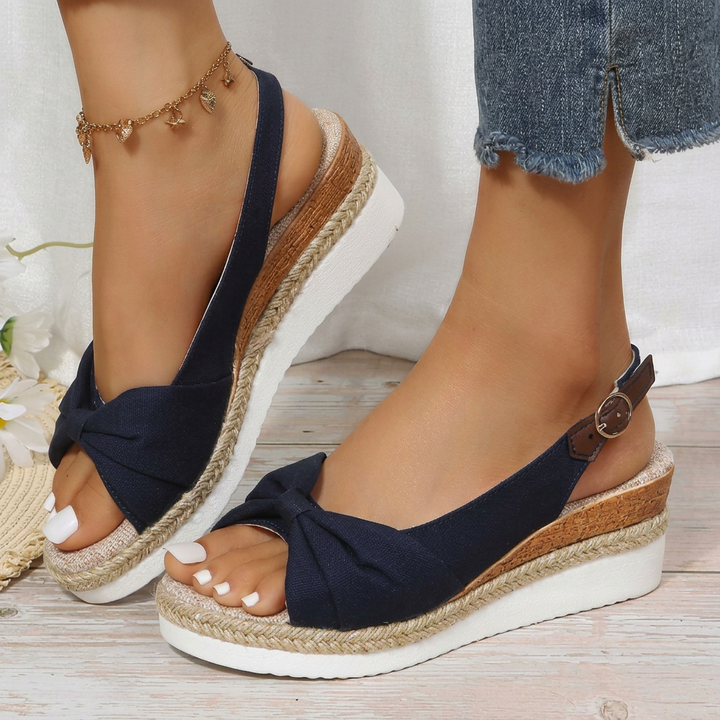 Women's orthopedic wedge sandals for ultimate summer comfort. Perfect for all-day wear & holiday chic.