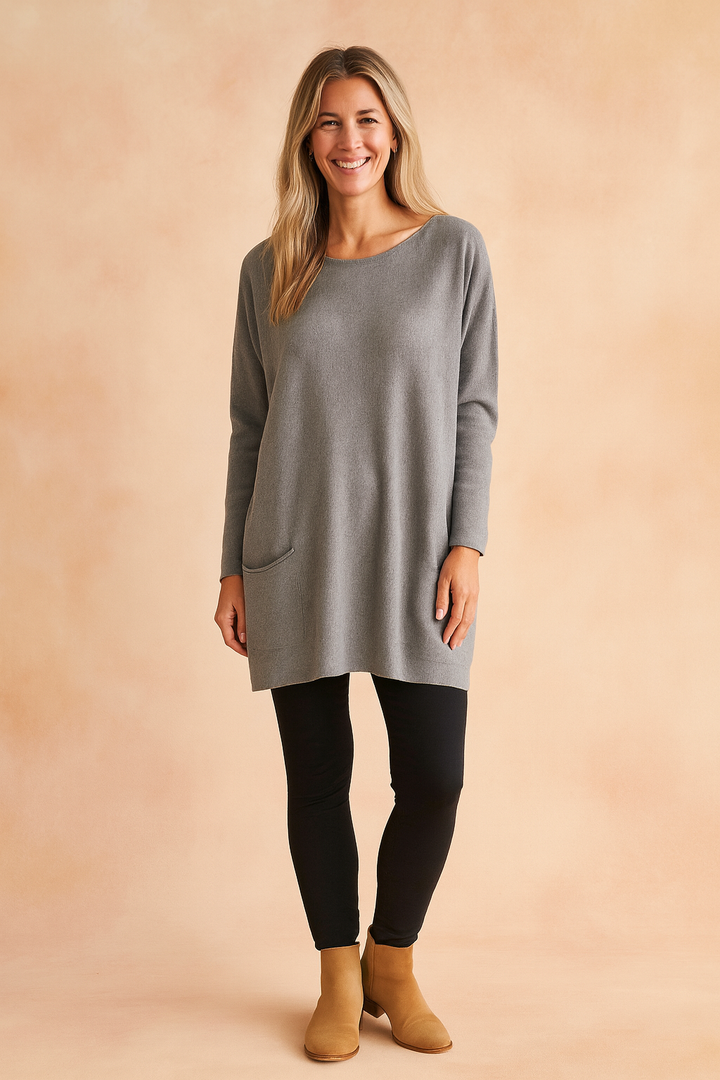 Cozy and casual women's long sleeve sweater designed for everyday comfort.