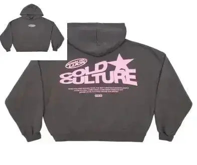 Women's oversized graphic streetwear hoodie, featuring a bold print. Ideal for trendy urban fashion & casual, comfortable wear.