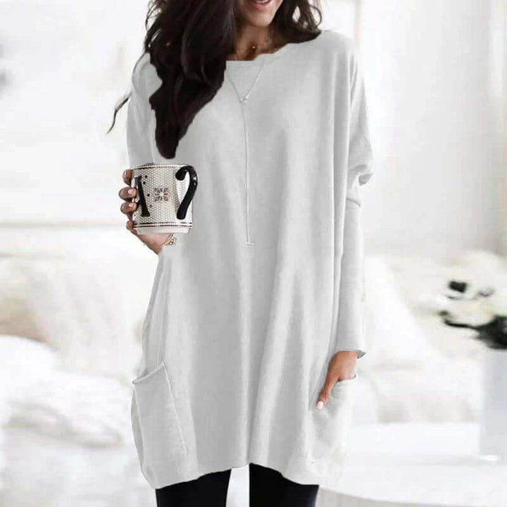 Everyday women's oversized tunic sweater, designed for ultimate comfort and chic relaxed style.