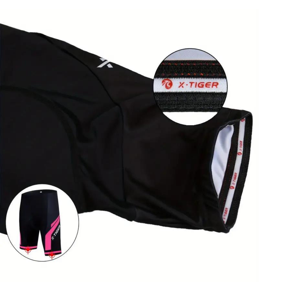 Women's padded cycling shorts ensuring ultimate ride comfort for long road cycling or indoor spinning sessions.