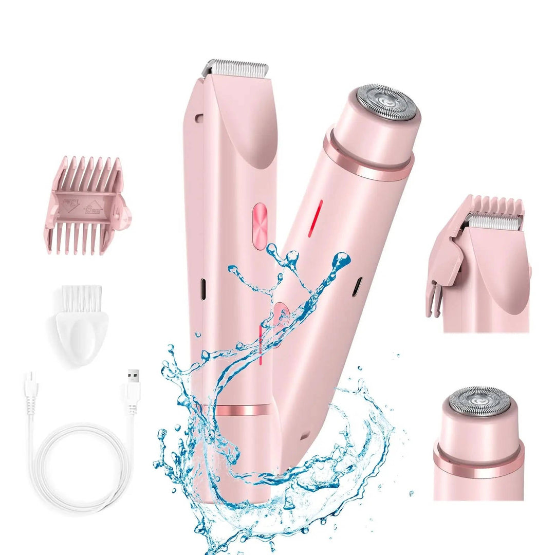 Women's painless pubic & body trimmer for smooth, irritation-free skin. Wet/dry, cordless grooming.
