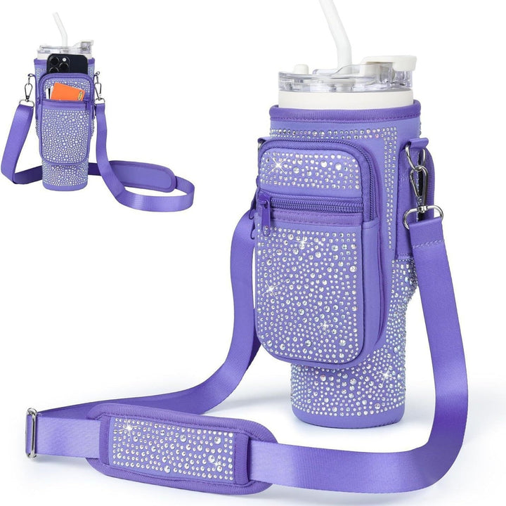 Eco-friendly insulated drinkware for women, comes with a practical carry bag for easy transport.