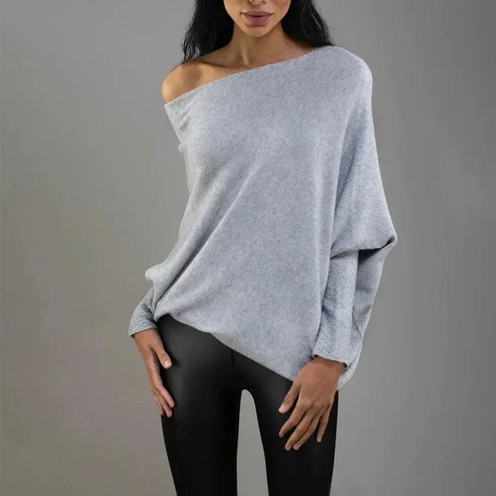 Chic pullover women's loose sweater, versatile for elegant casual looks.