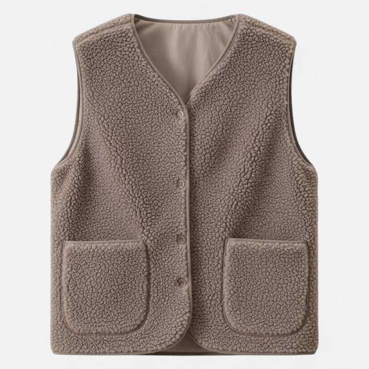 Stylish women's sleeveless vest, a must-have winter essential.