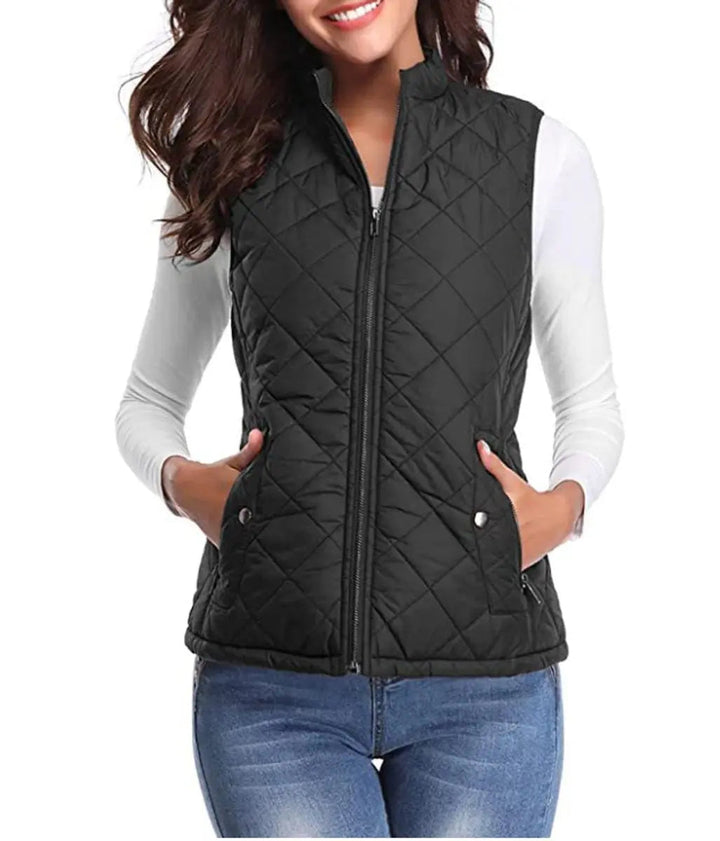 Transitional women's quilted gilet, offering warmth without bulk for cool days.