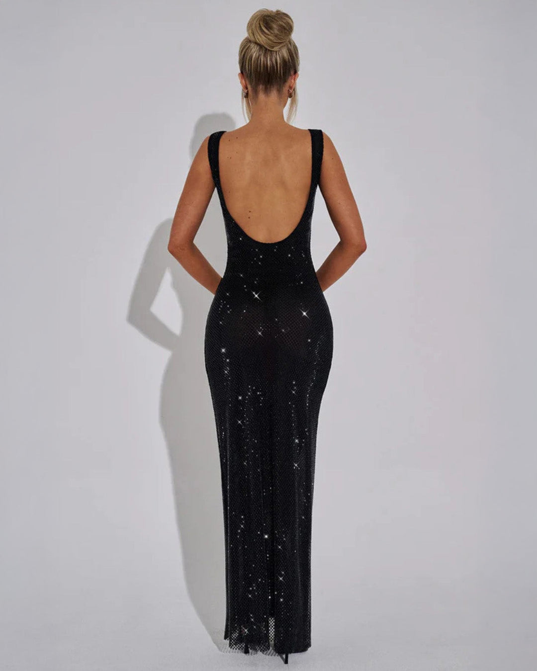 Women's emerald green embellished formal wear
