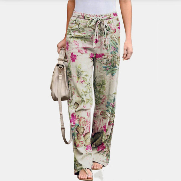 Women's Relaxed Fit Casual Trousers - Mid Waist Everyday Comfort