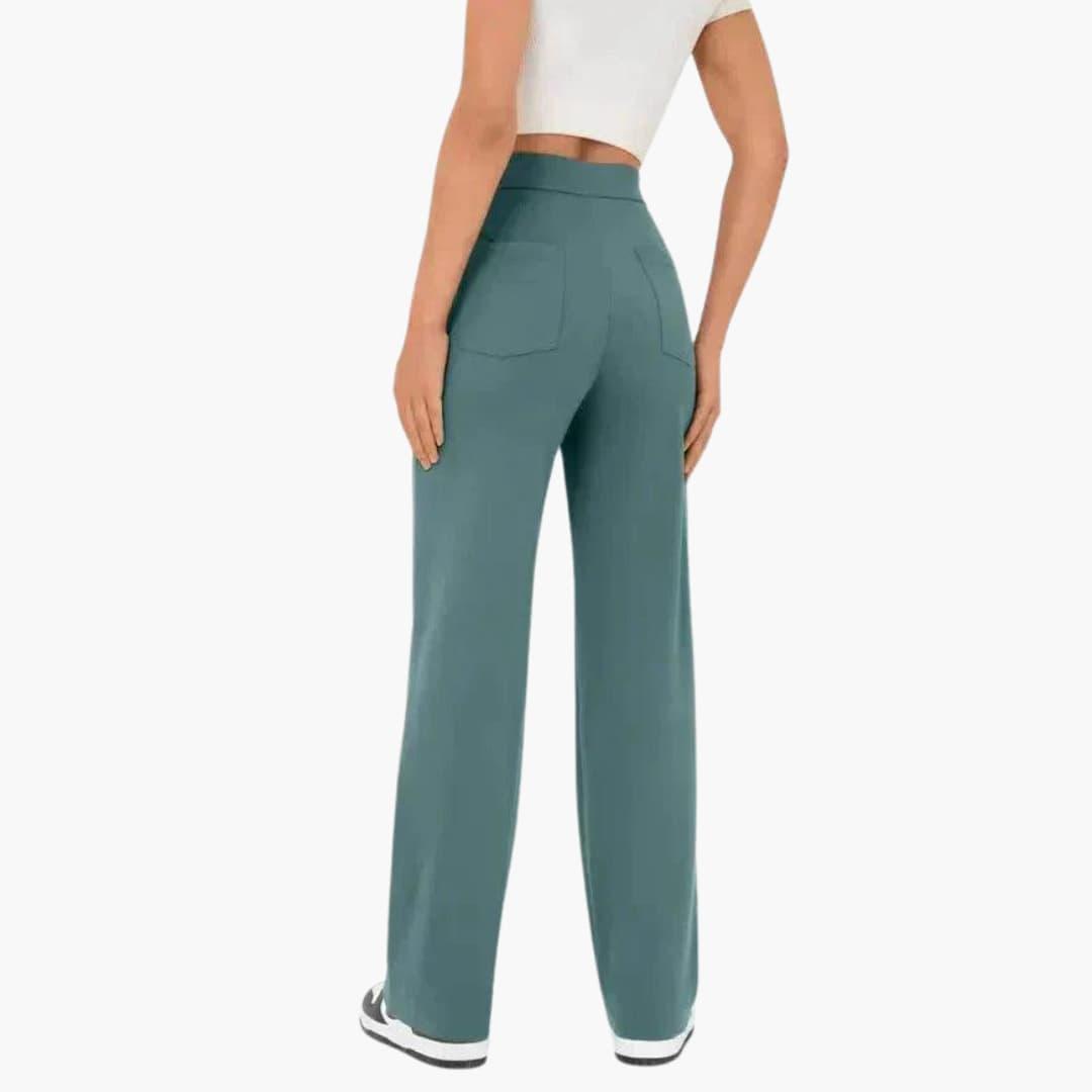 Lightweight women's relaxed fit pants, perfect for versatile everyday wear and ultimate comfort.