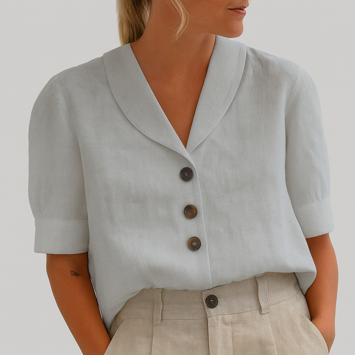 Stylish women's t-shirt, a summer staple offering effortless comfort and casual, relaxed fit.