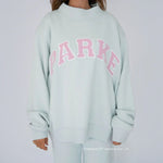 Mint with Pink Letters