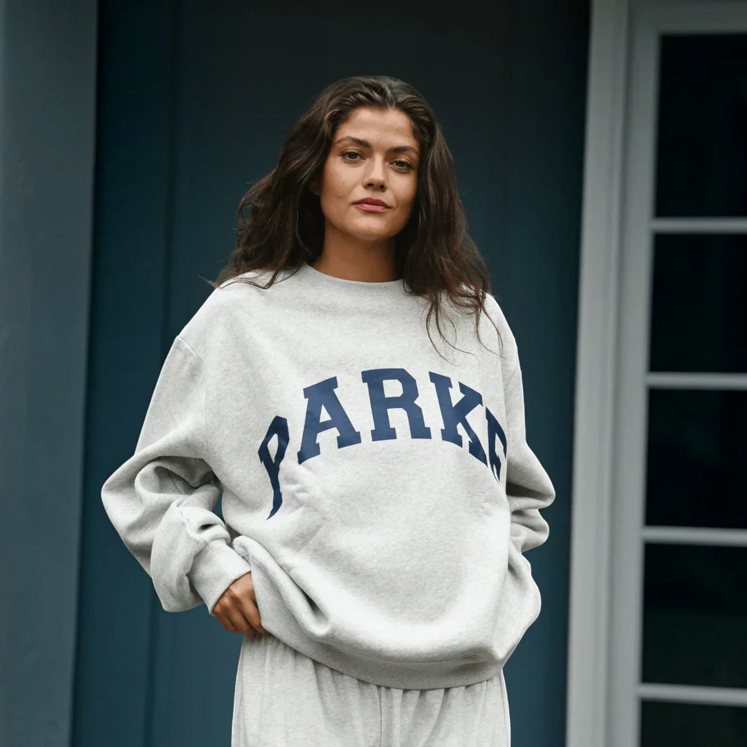 Everyday wear women's pullover sweater, cozy oversized varsity hoodie for comfort.