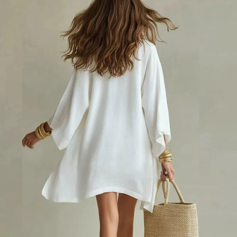 Casual women's knotted sleeveless top and matching relaxed shorts set, ideal summer holiday wear.