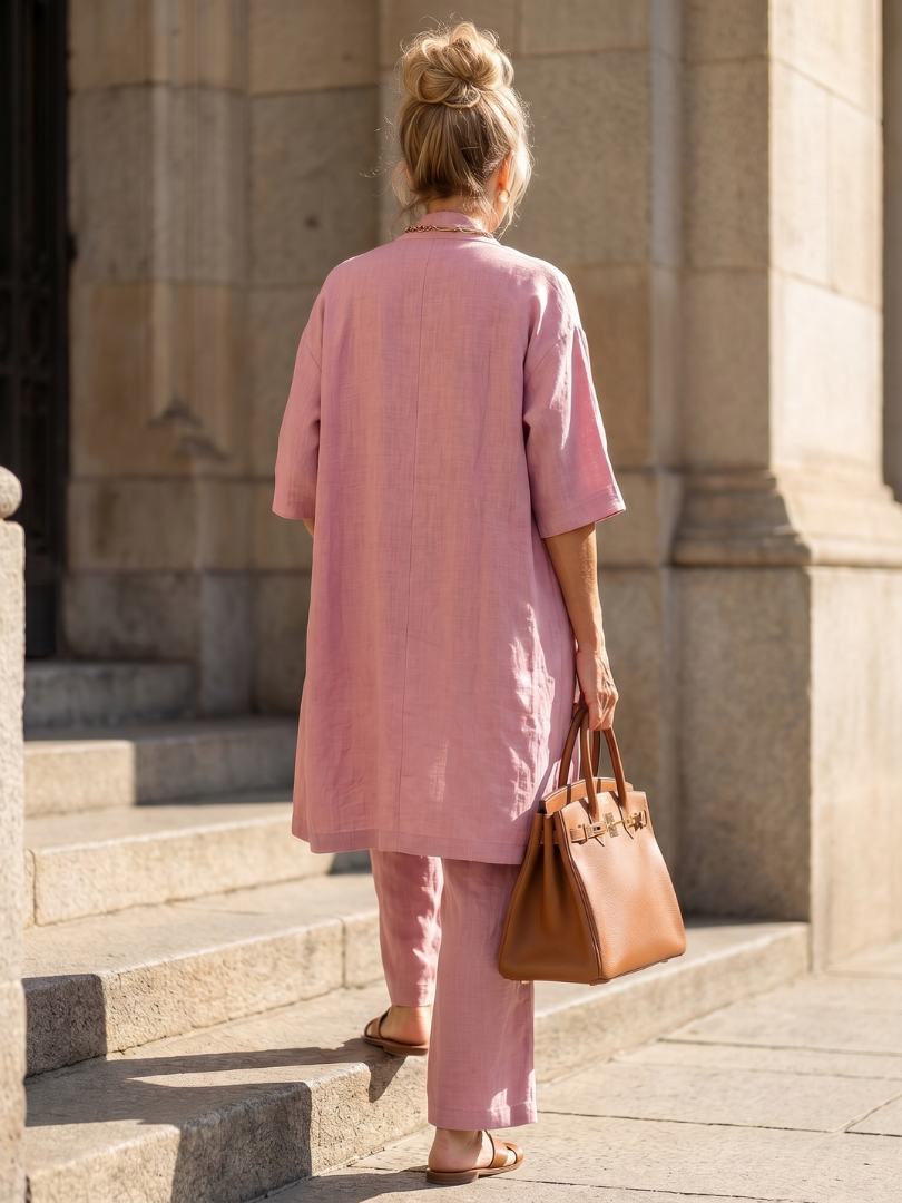 Casual women's three-piece pant set, ideal for everyday fashion & stylish comfort.