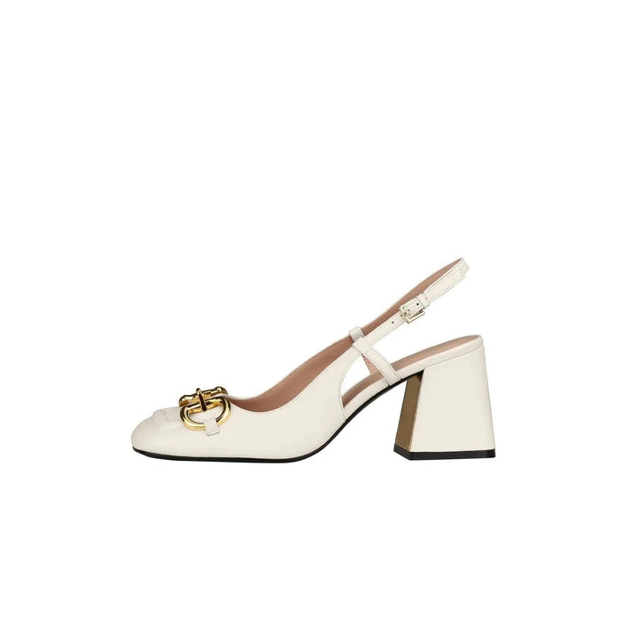 Women's retro high heel shoes with stylish buckle, adding a timeless touch to any outfit.