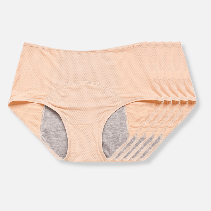 Absorbent women's protective underwear, reusable leak-resistant briefs for secure incontinence management.