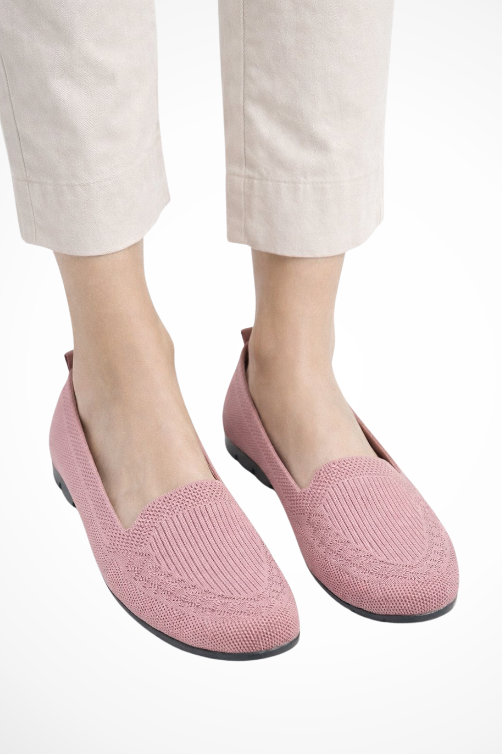 Everyday comfort women's round toe slip-on flats, essential casual footwear.