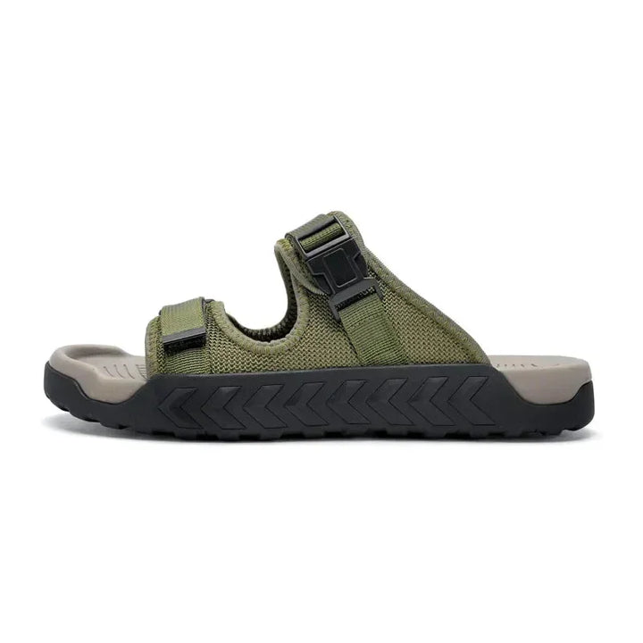 Women's comfort sandals with adjustable buckle closure, rugged grip sole for trails & casual wear.