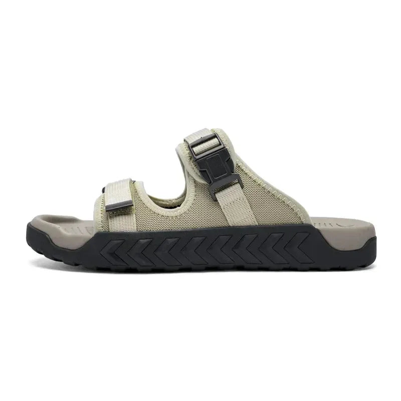 Women's waterproof adjustable sandals with buckle closure, ergonomic design for beach & trails.