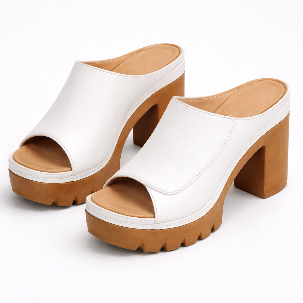 Modern classic Samantha platform heels for women, comfortable and stable, enhancing any elegant outfit.