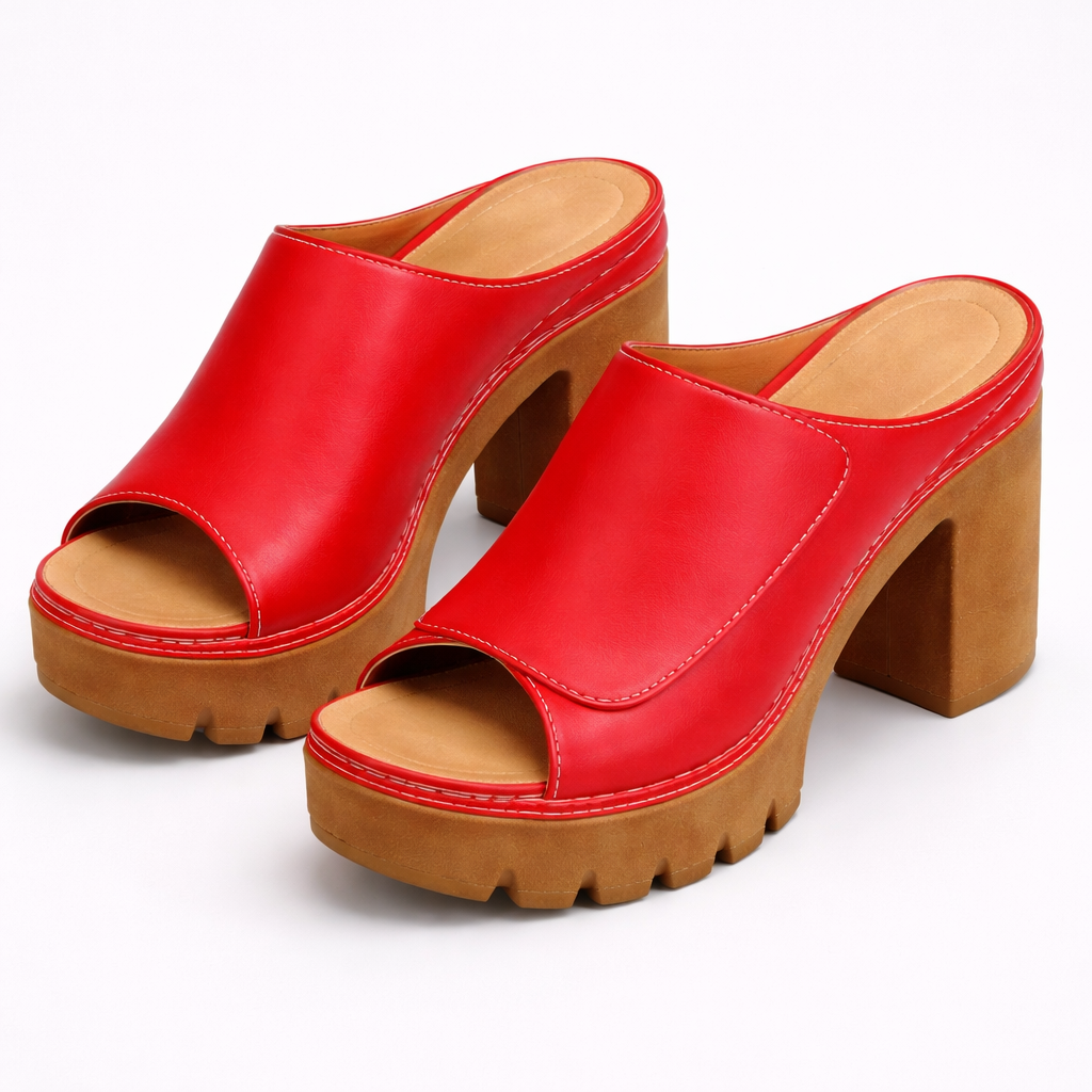 Samantha classic platform heels, women's comfortable and stable slip-on shoes for elegant style.