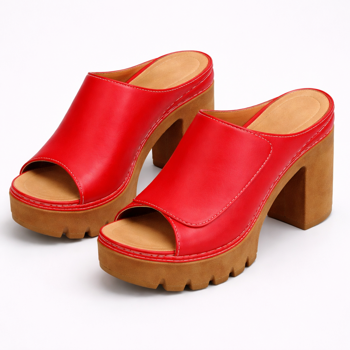 Samantha classic platform heels, women's comfortable and stable slip-on shoes for elegant style.
