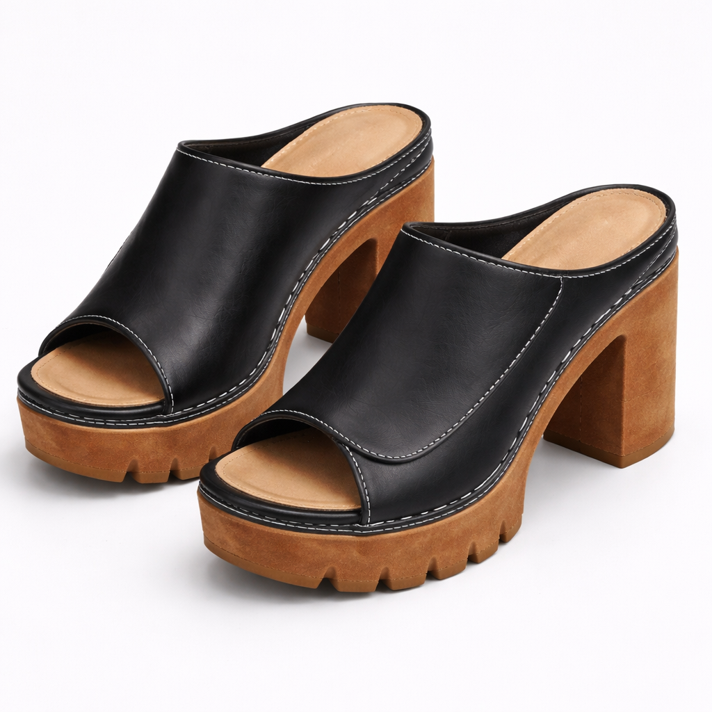 Stable women's platform heels, Samantha classic design for comfortable and elegant fashion footwear.
