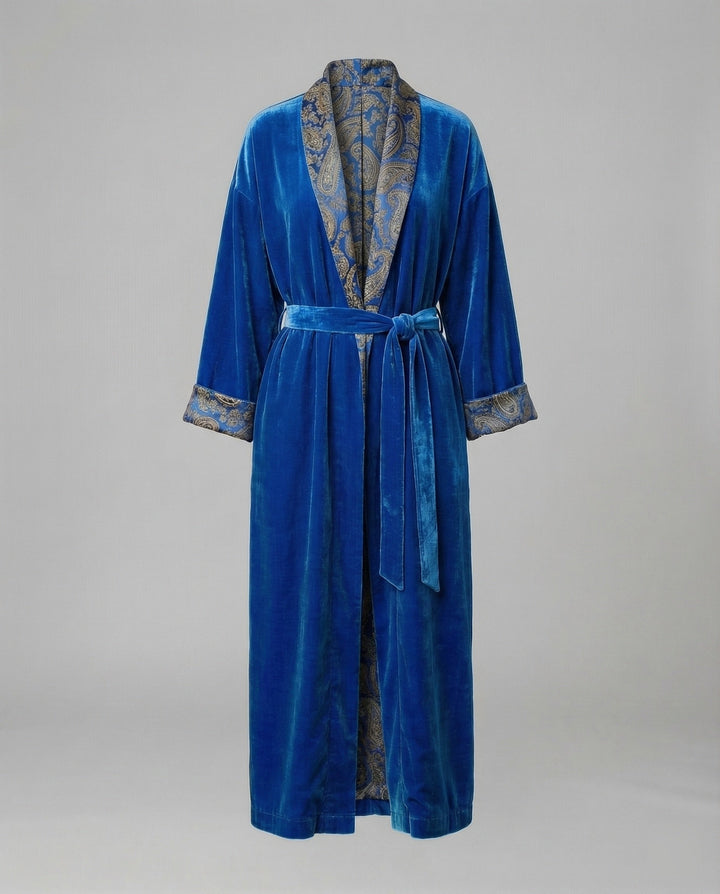Women's Satin Floral Pajama Set with Waist Belt
