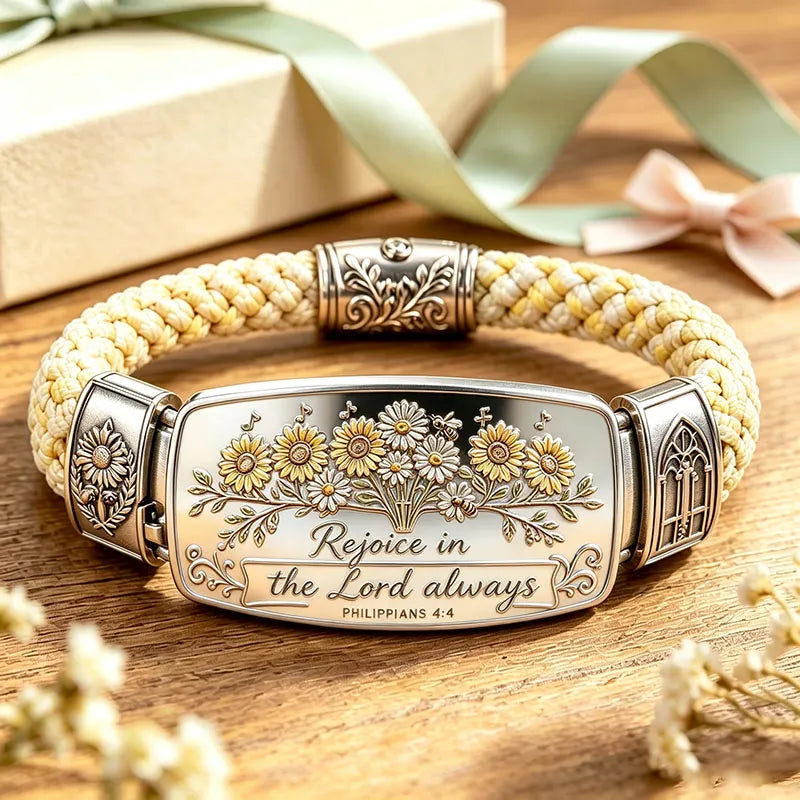 Hope-filled women's cross bracelet, featuring Isaiah 41:10 for daily encouragement and spiritual strength.