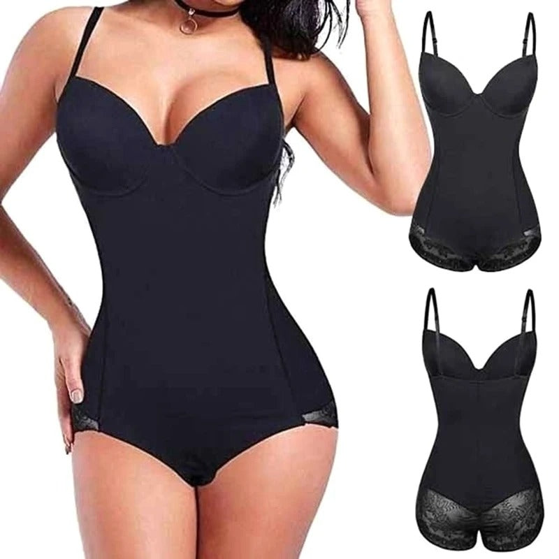 Women's sculpting bodysuit for a smooth, contoured silhouette, providing tummy control and everyday support.