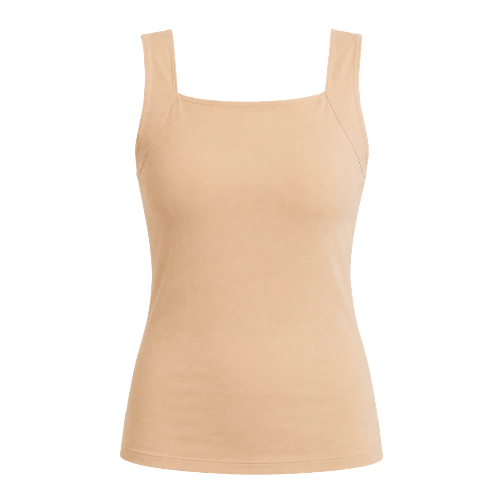 Effortless support: women's seamless shaper tank with built-in bra for a comfortable, sleek look.