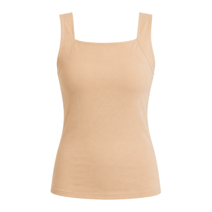 Effortless support: women's seamless shaper tank with built-in bra for a comfortable, sleek look.