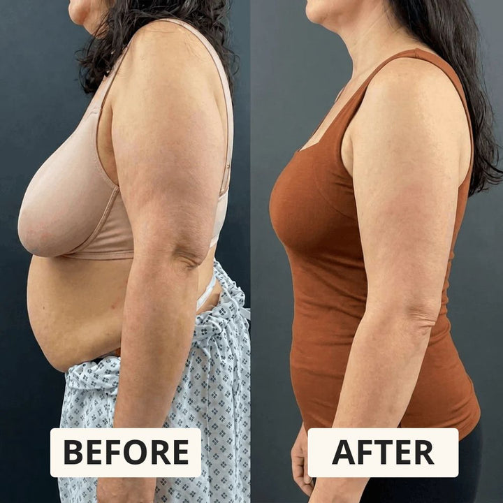 Nude women's seamless shaper tank with built-in bra, invisible under clothes for smooth look.