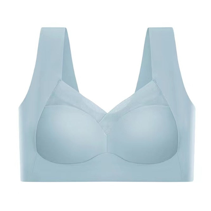 A collection of Mills Melbourne seamless comfort bras in various colors.
