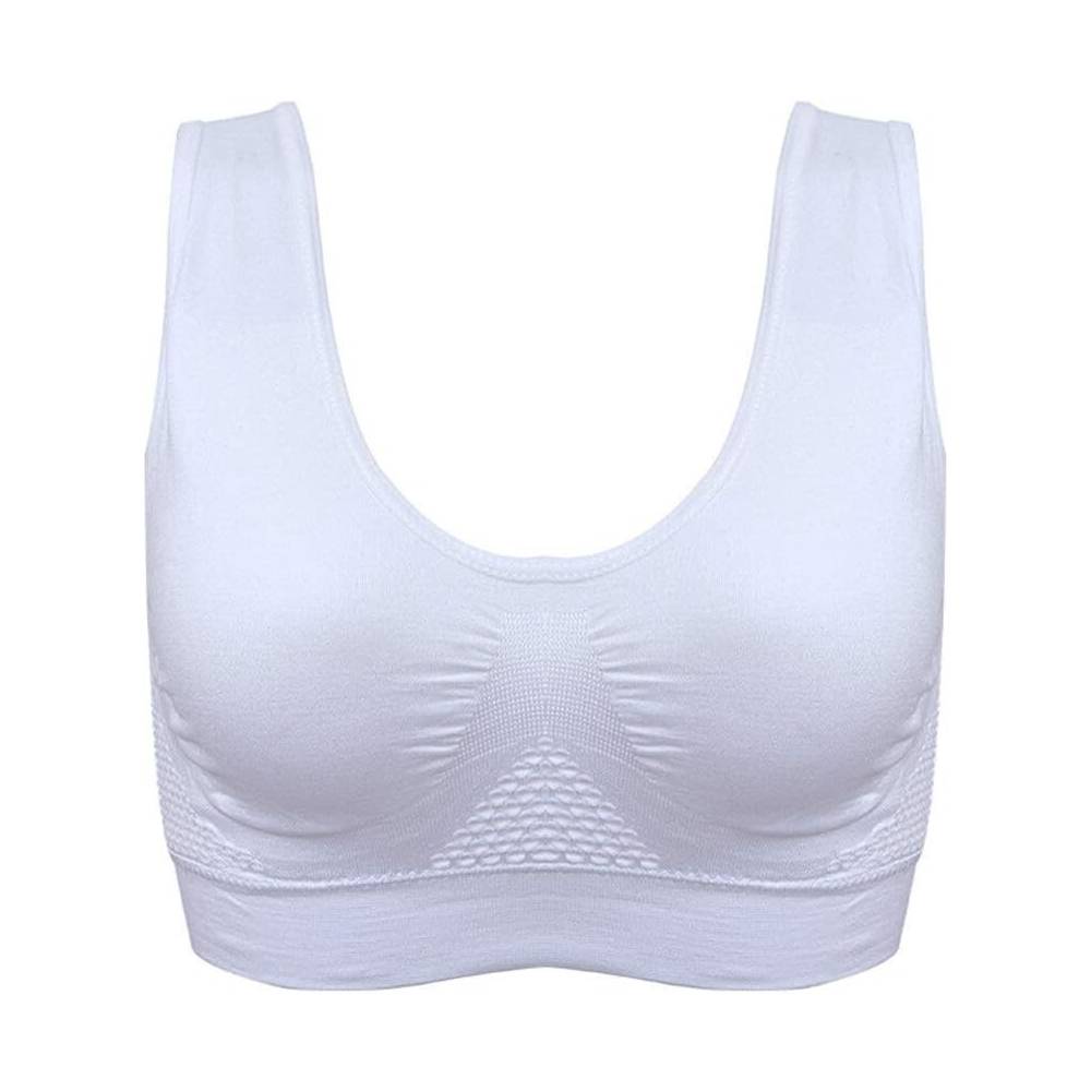 Women's everyday seamless comfort bra with soft fabric, supportive fit, and stylish honeycomb texture.