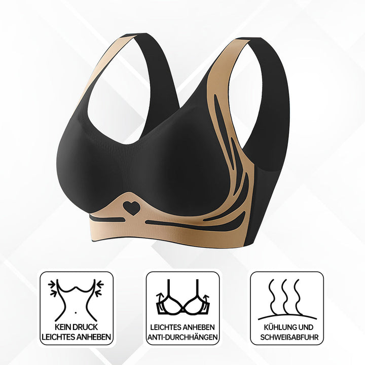 Women's seamless comfort lift bra, wire-free for everyday support & posture.