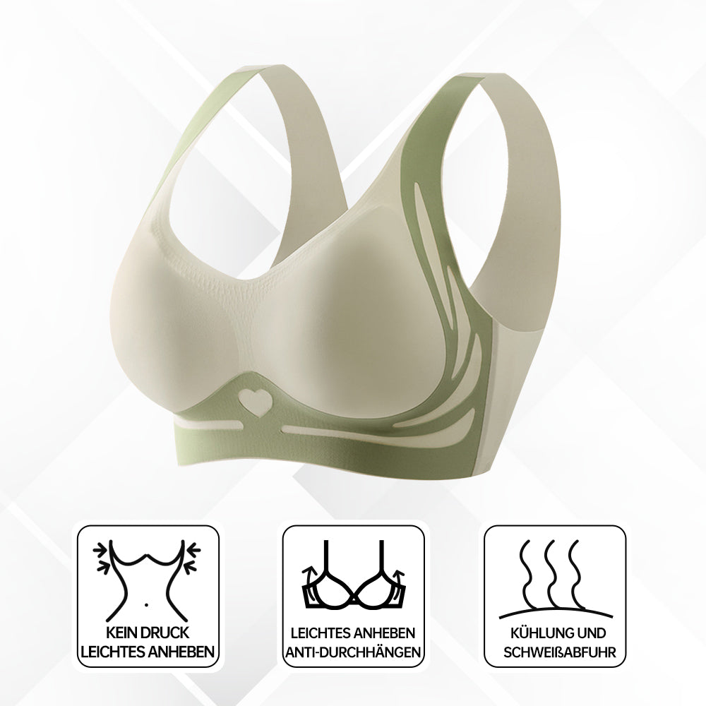 Smooth seamless women's bra, wire-free for comfort, lift, and excellent posture support.