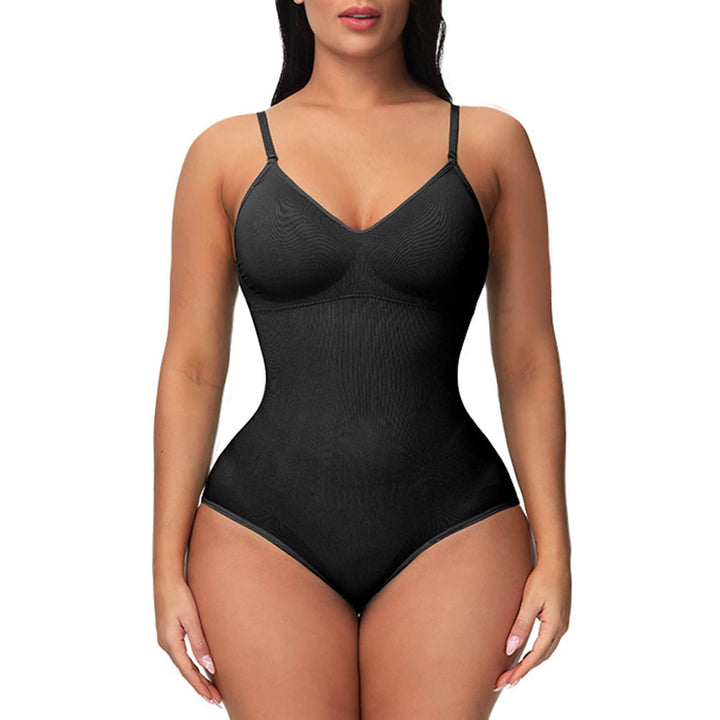 Soft, seamless shapewear bodysuit for women, smoothing under dresses, comfortable for all-day wear.