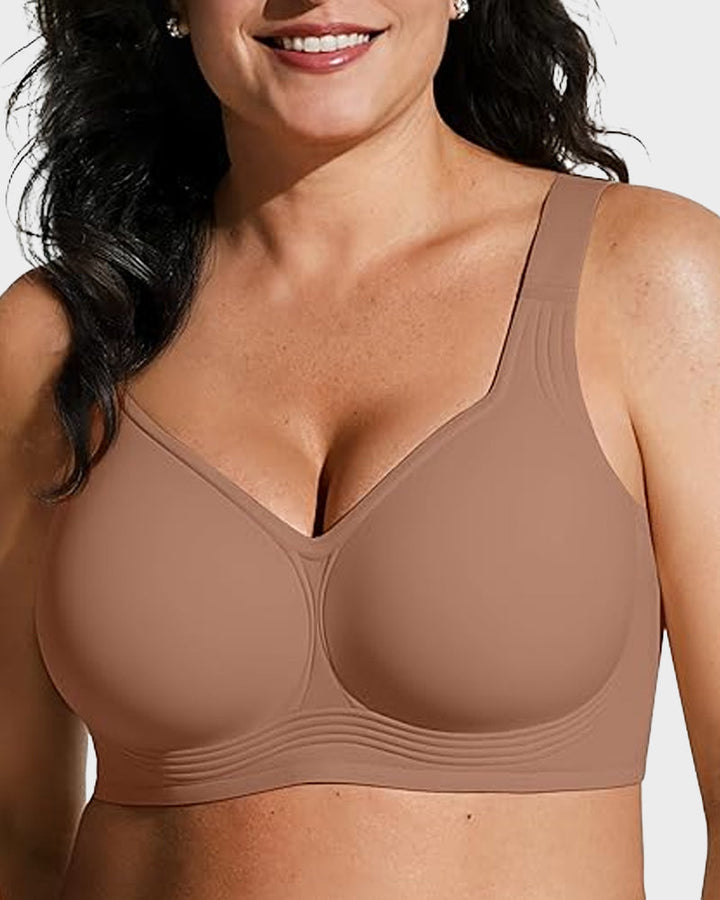 Everyday women's wireless bra, full coverage and seamless, offering comfortable support.
