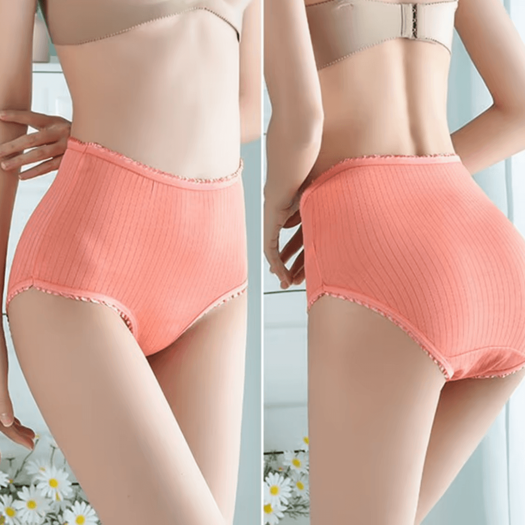 Comfortable women's leakproof silk-cotton underwear. Soft, breathable briefs multipack for everyday intimate protection.