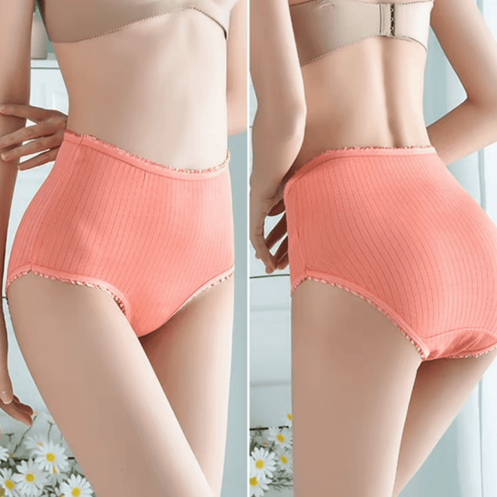 Comfortable women's leakproof silk-cotton underwear. Soft, breathable briefs multipack for everyday intimate protection.