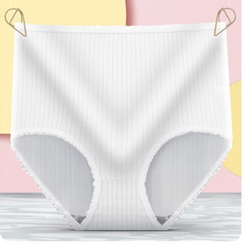Protective leakproof briefs for women. Silk-cotton underwear trio offers comfortable, breathable all-day security.