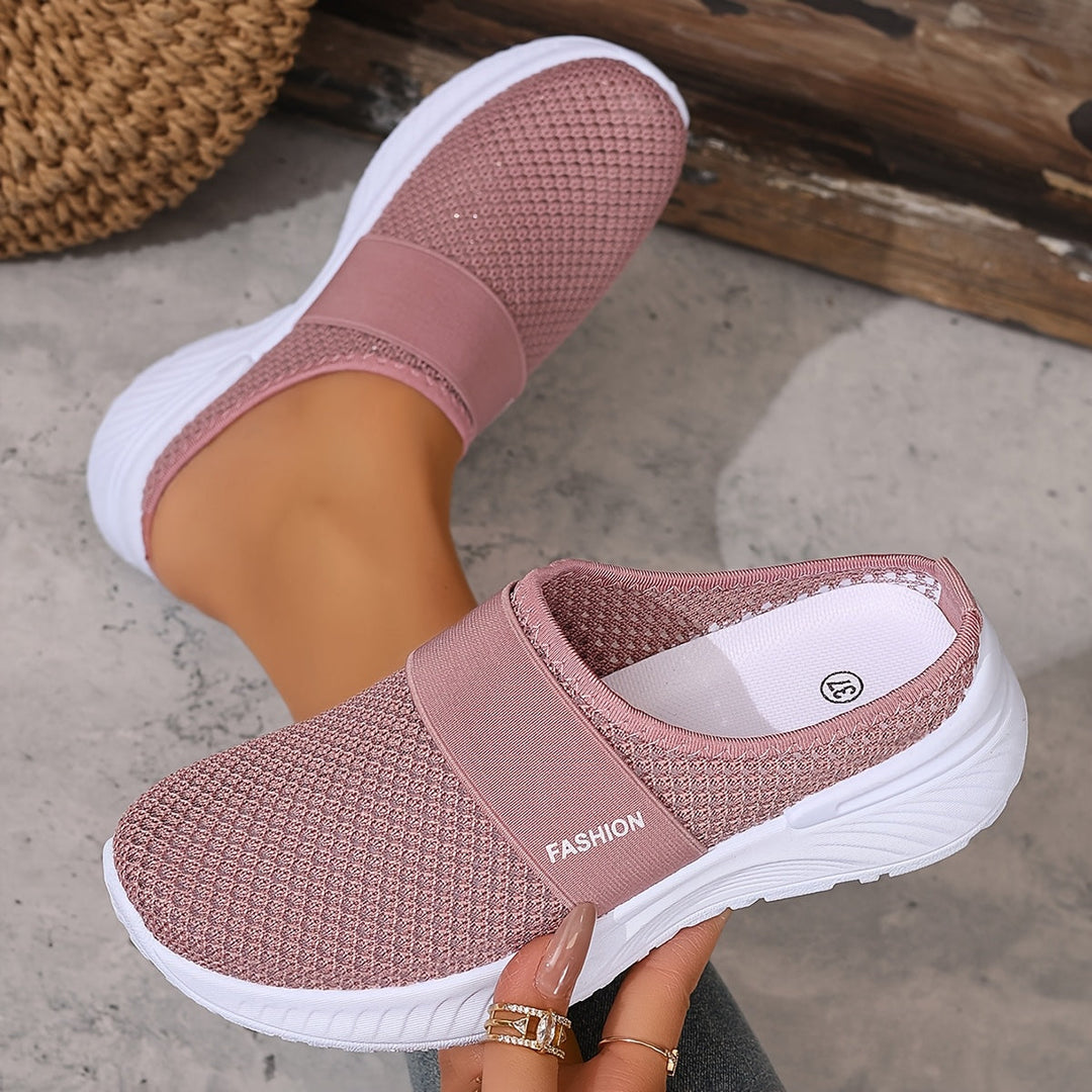 Comfortable women's everyday slip-on shoes, mesh upper for breathable summer wear.