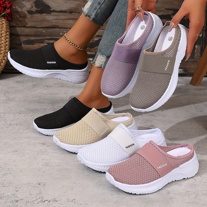 Lightweight mesh slip-on sneakers for women, ultimate comfort for everyday adventures.