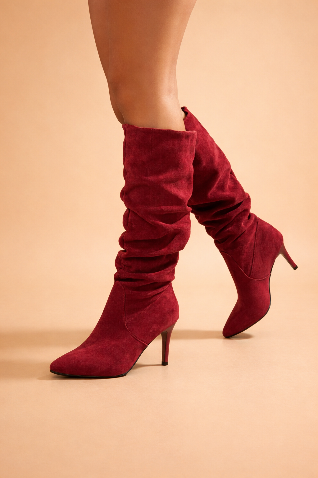 Comfortable yet elegant women's winter boots with stiletto heels.