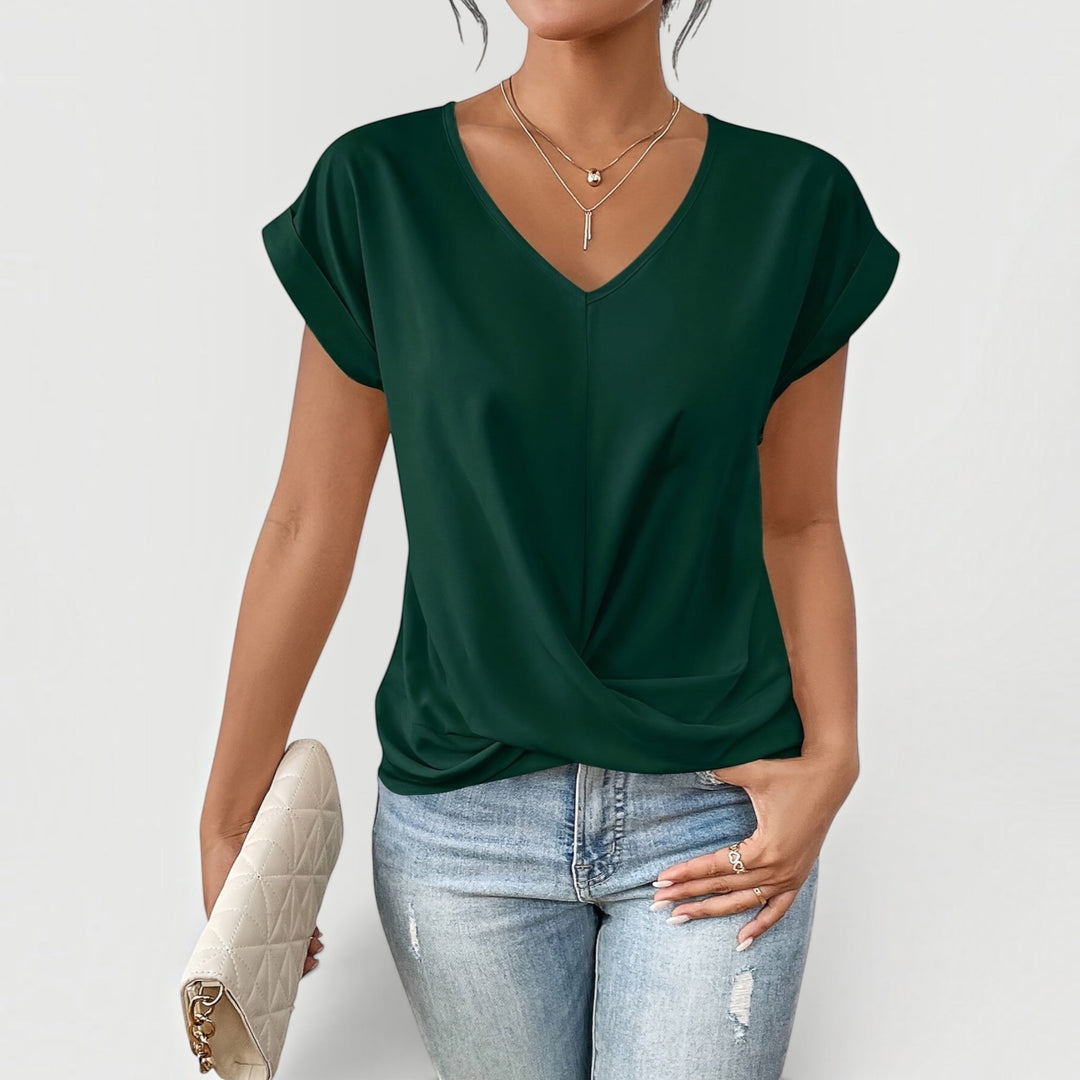 Comfortable women's short sleeve t-shirt, a versatile casual top for effortless everyday fashion.