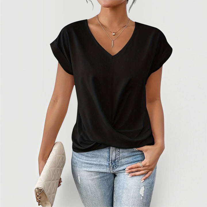 Lightweight women's casual tee, perfect for summer fashion. Soft feel and breathable for daily comfort.